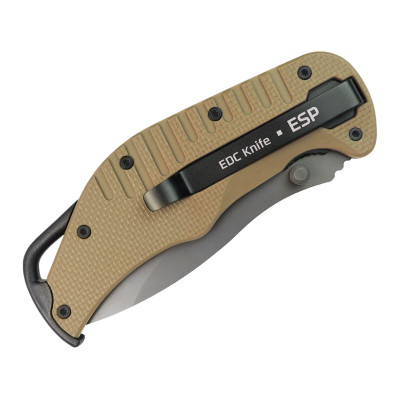 Zavírací EDC nůž s kombinovaným ostřím KHAKI