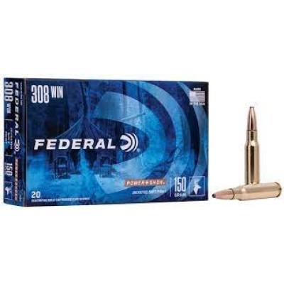 .308 Win. Federal Power Shok 150GR (9,7g) Soft Point