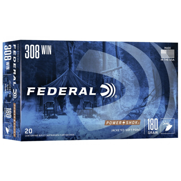 .308 Win.Federal Power Shok 180GR (11,6g) Soft Point