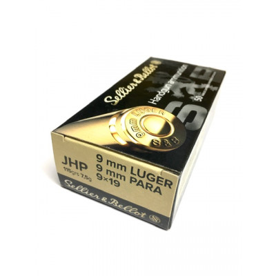 9mm Luger 8g/124gr. JHP Sellier&Bellot