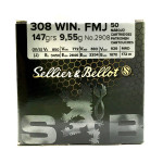 .308 WIN. FMJ SELLIER&BELLOT 124grs./8g 50ks
