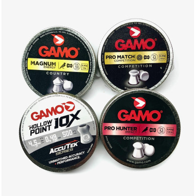 GAMO různé druhy CAL.4,5mm 500ks/krabička