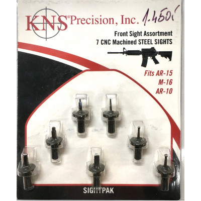 KNS PRECISION FRONT SIGHT PAK 7 CNC