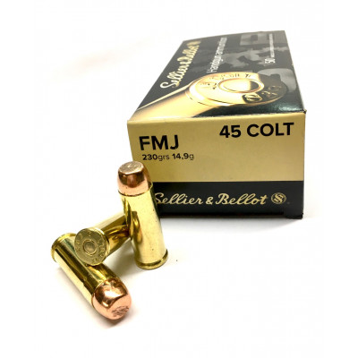.45 COLT (.45 LC) FMJ 230grs/14,9g Sellier&Bellot