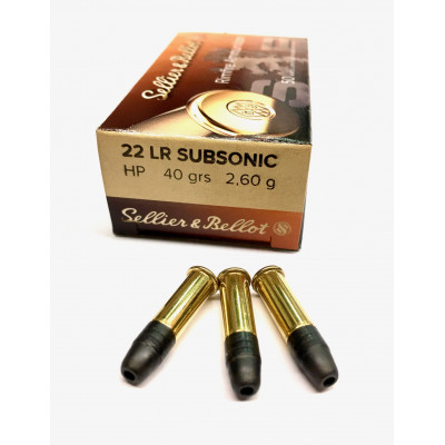 .22 LR 40grs/2,6g HP SUBSONIC Sellier&Bellot