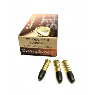 .22 LR 40grs/2,56g LRN SUBSONIC Sellier&Bellot