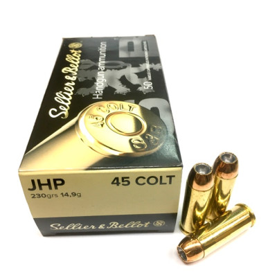 45 COLT JHP 230grs/14,9g Sellier&Bellot