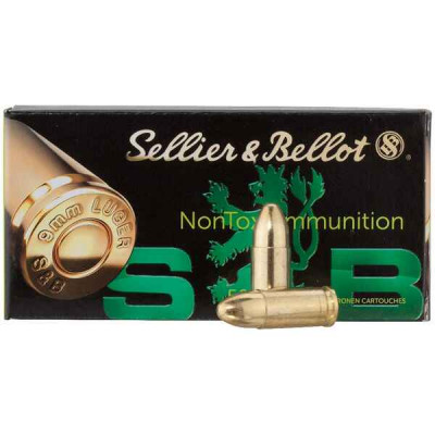 9 mm Luger TFMJ 8g/124gr. NonTox Sellier&Bellot