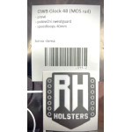 RH HOLSTERS OWB GLOCK 48/MOS/RAIL, speedloops 011-2