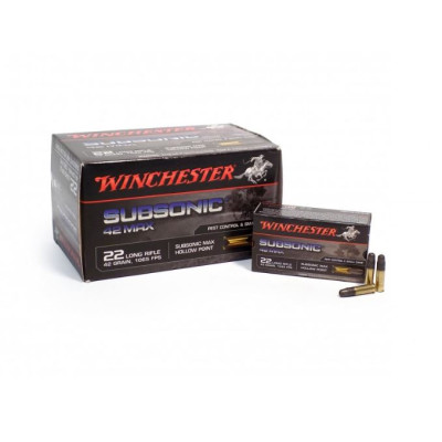 .22 LR SUBSONIC HOLOW POINT 42grs WINCHESTER