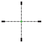 Zaměřovač Trijicon AccuPoint® 1-6x24 MIL-Dot Crosshair w/ Green Dot, Tritium / Fiber Optics Illuminated