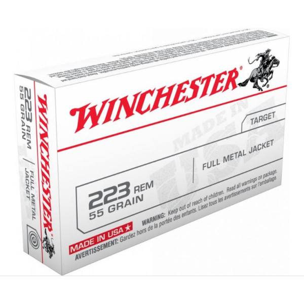 .223 Rem FMJ 55grs Winchester 20ks