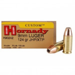 9mm Luger 124gr XTP HORNADY CUSTOM