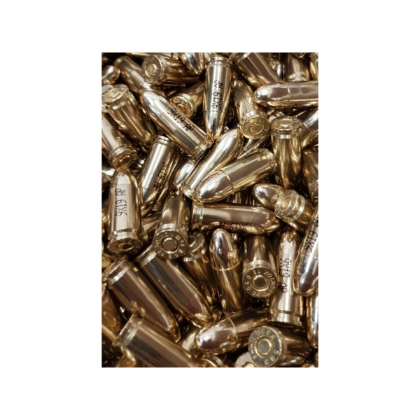 9mm Luger FMJ 8g/124gr OPEN ALSAPRO, Přebíjený náboj