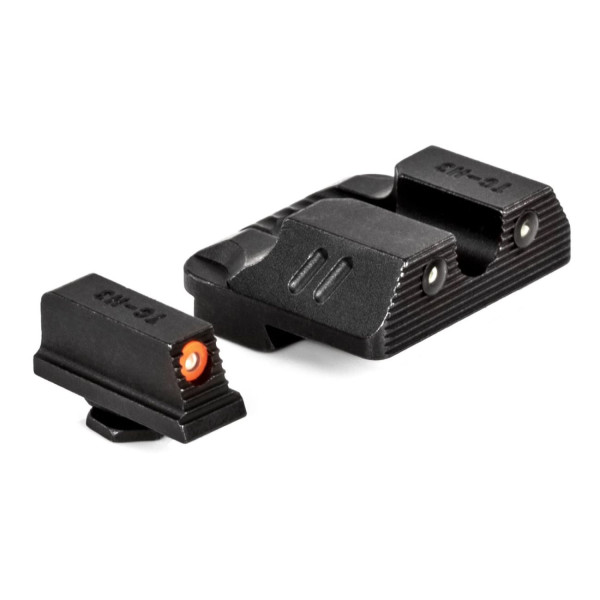 Tritiová mířidla ZEV Combat pro pistole Glock (tritiová muška, tritiové hledí)